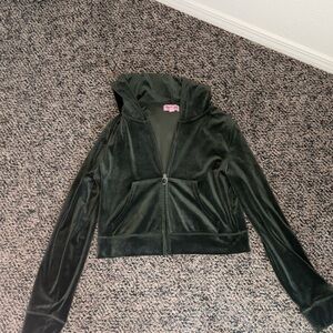 Juicy Couture Olive Velour Jacket